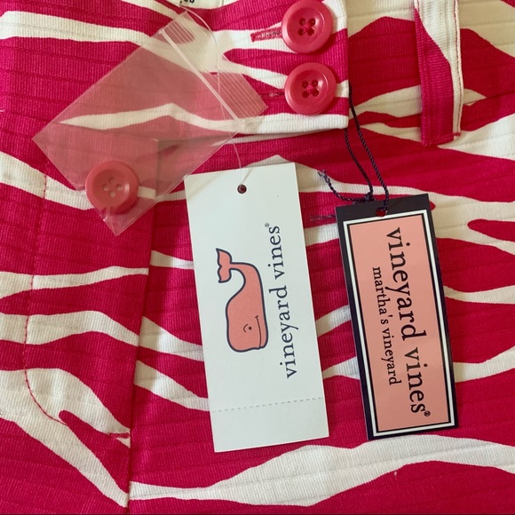 NWT Vineyard Vines Breaking Waves Pink/White Shorts size 2 - Picture 8 of 8